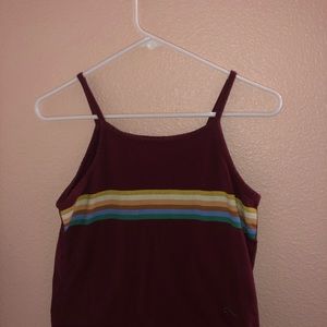 Burgundy halter top